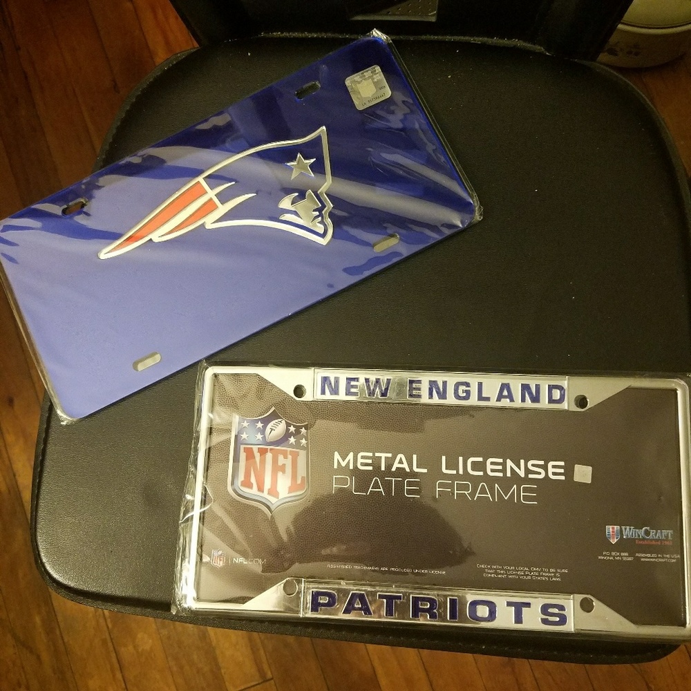 New England patriots Fans Plate Frames